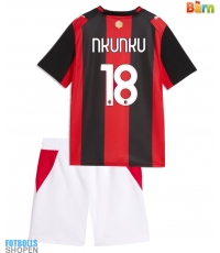 Billiga AC Milan Christopher Nkunku #18 Hemmatröja Barn 2026-27 Kortärmad (+ Korta byxor)